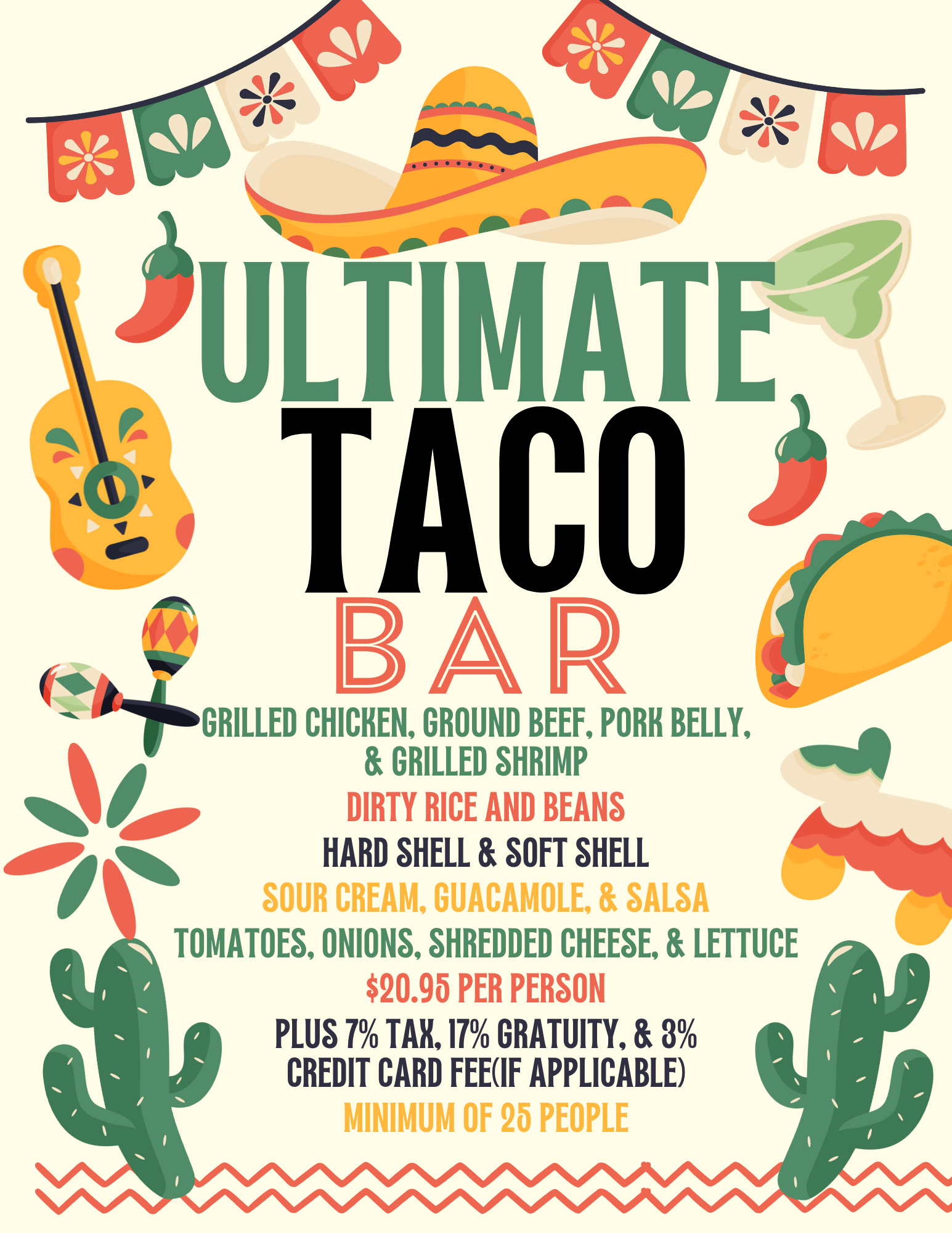 Ultimate Taco Bar-min Baseball Opening Day Menu